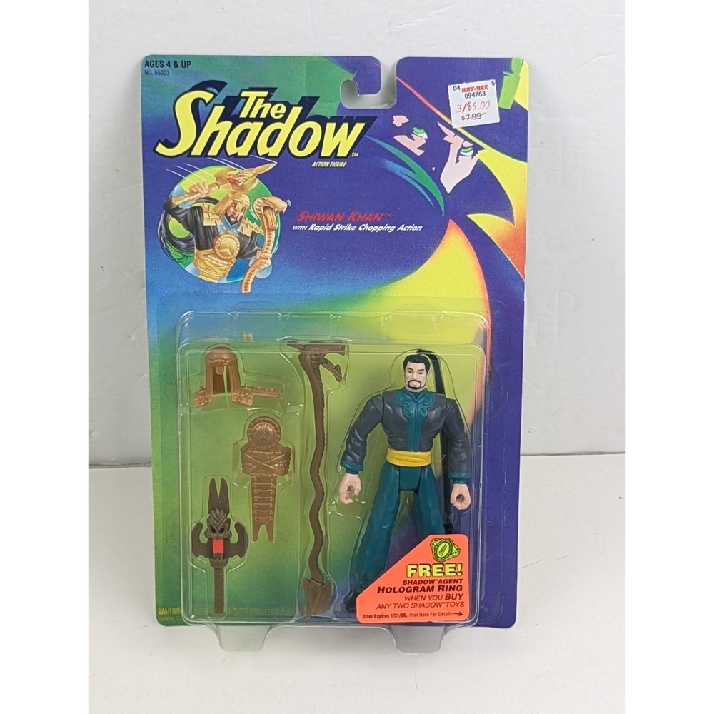 Kenner The Shadow Shiwan Khan Action Figure 1994 W/ Card NOS